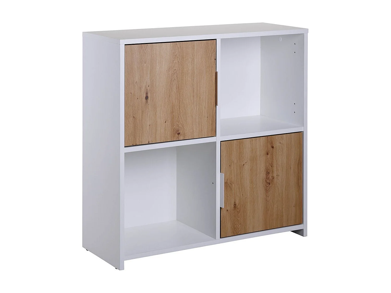 Pepeto wandkast 2 deuren, 2 planken wit, Artisan eik decor.