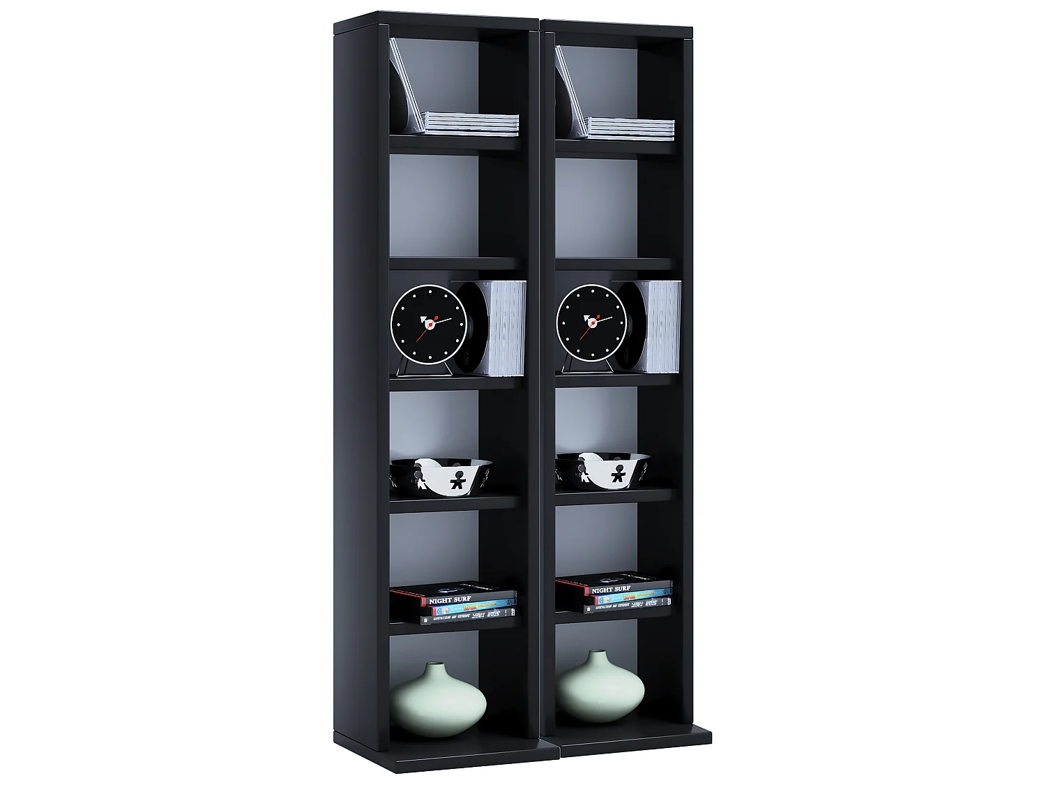 Træ CD DVD stativ hylde kabinet Milano