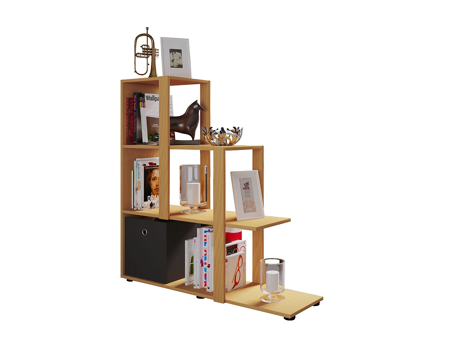 Scaffale in legno divisorio libri Slando