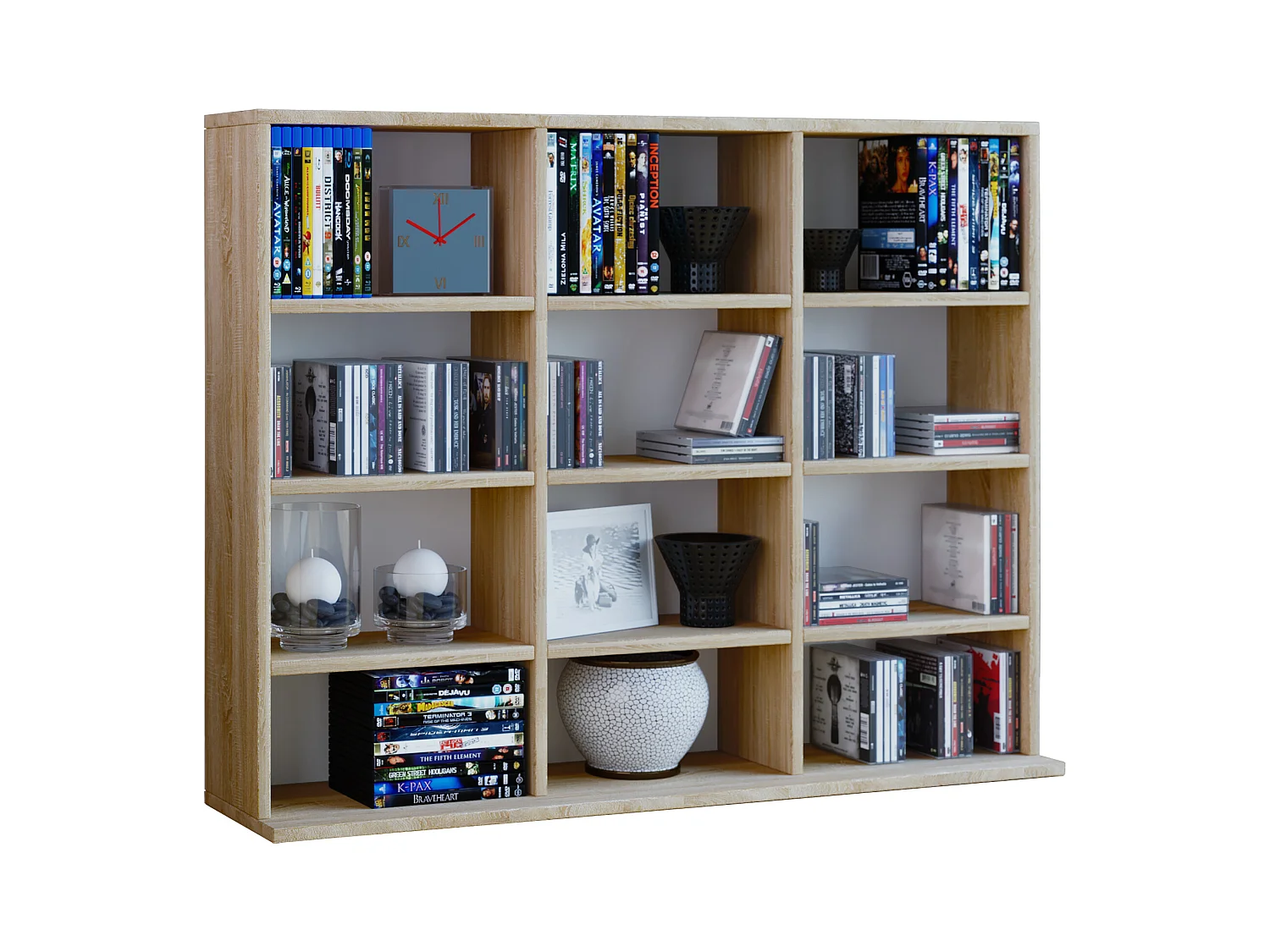 Stand Rack Megosa Sonoma oak (Sägerau) H. 82 x W. 102 x D. 23 cm