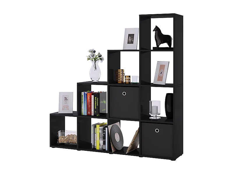 Stand Rack Napoli Black H. 139 x W. 143 x D. 29 cm