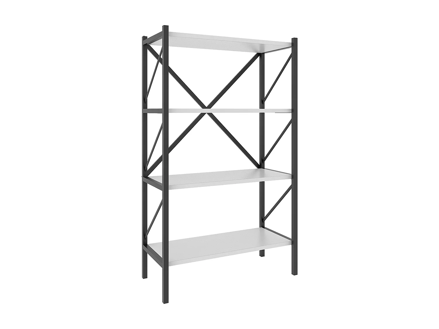 Holz Metall Stand Regal Büro Bücher Insasi 4fach