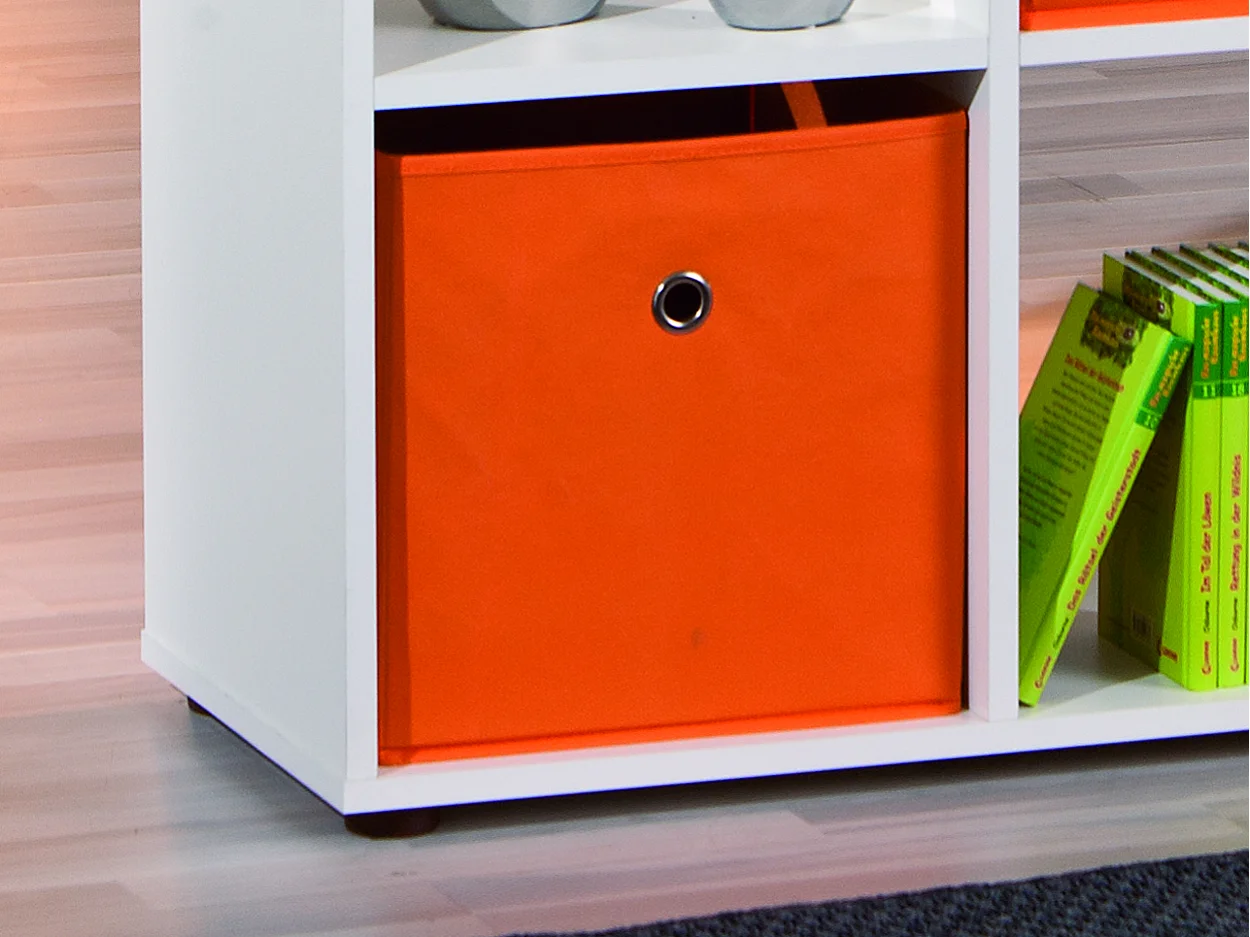 Cadora Regal Raumteiler, 9 Fächer weiss.