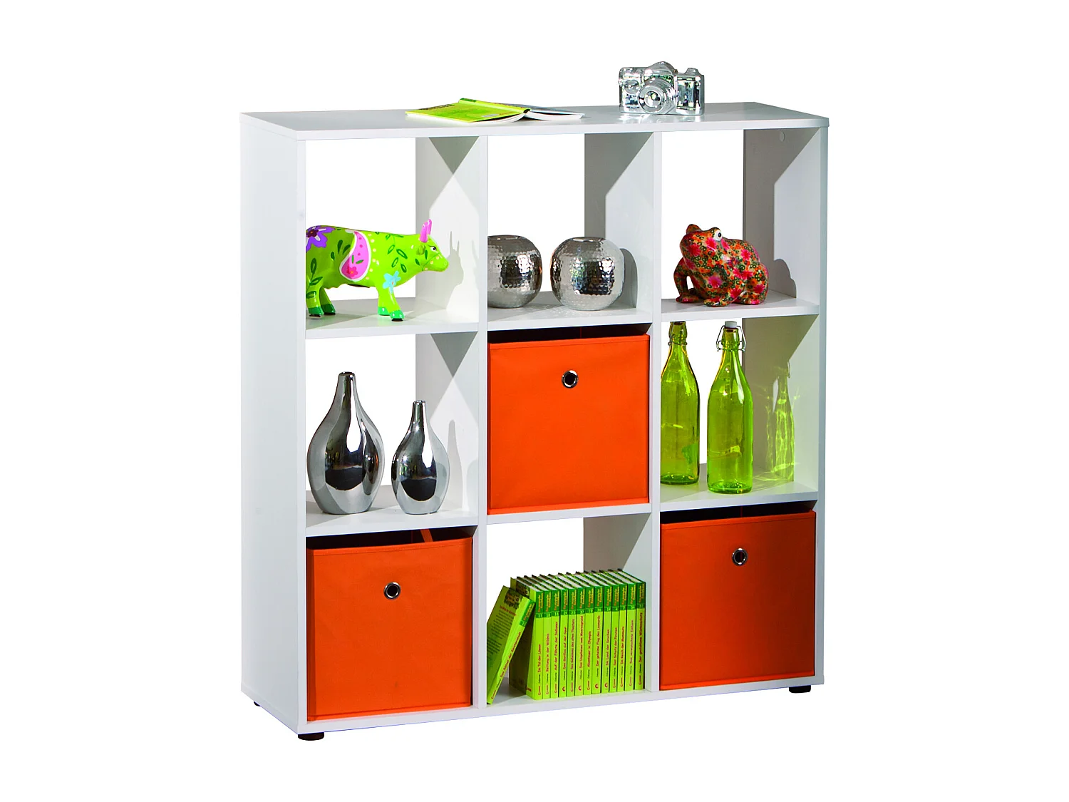 Cadora wandkast ruimtedeler, 9 ruimtes wit.