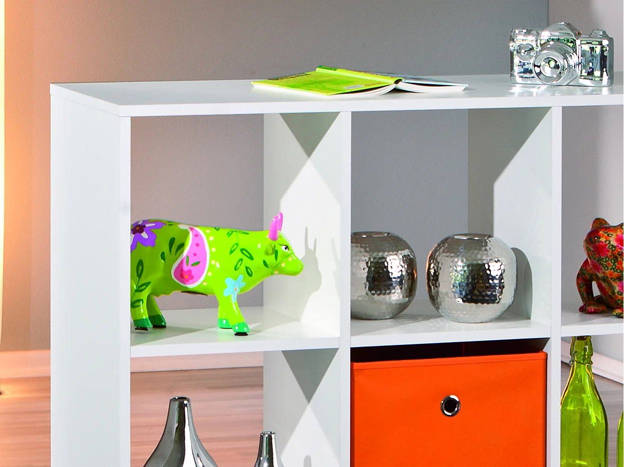 Cadora wandkast ruimtedeler, 9 ruimtes wit.