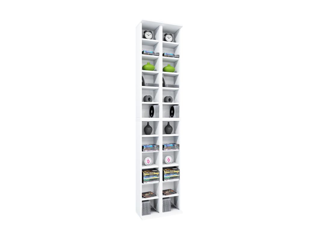 Supporto per CD e DVD in legno Armadio a ripiani Almera