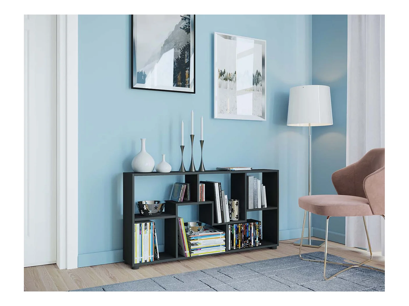 Bois Sideboard Étagère Séparation de pièce Pintal