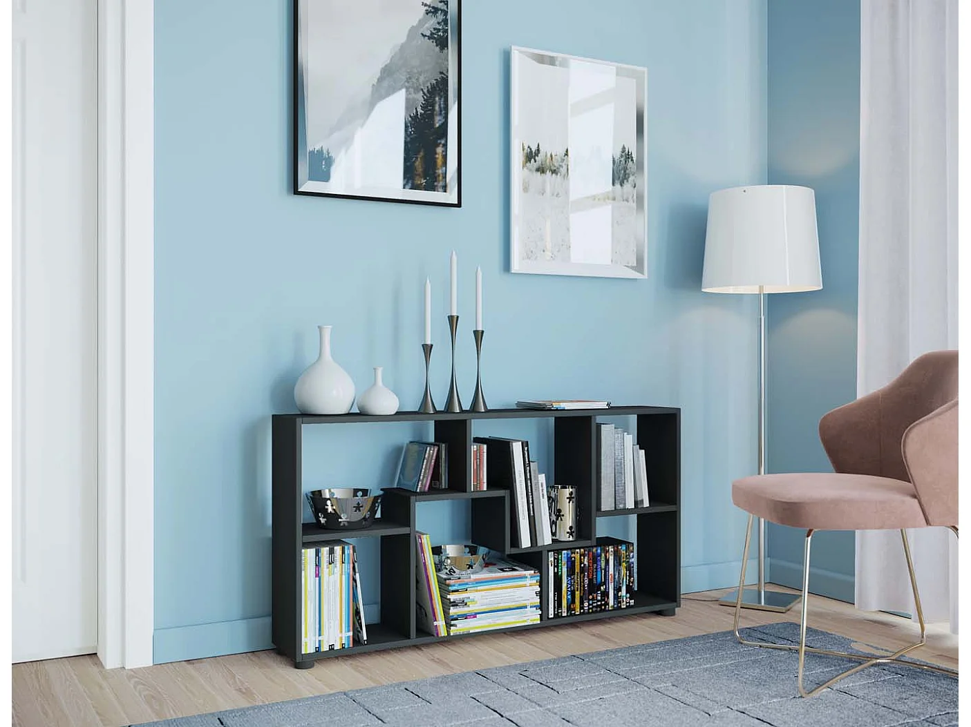 Chest of drawers & sideboards Pintal Black H. 62 x W. 117 x D. 20 cm