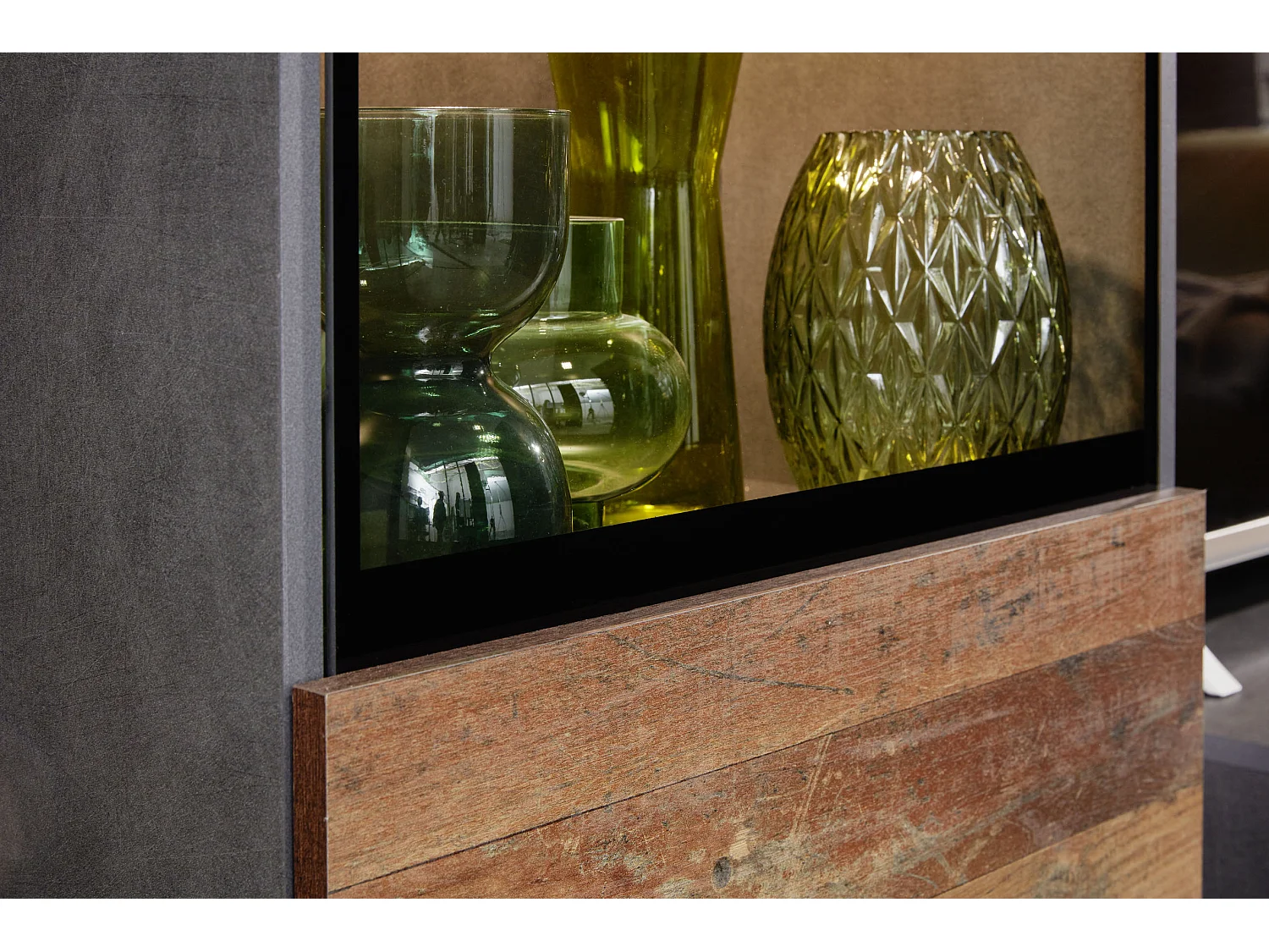 Mala wandkast opstelling A, Matera decor, Old Wood decor.