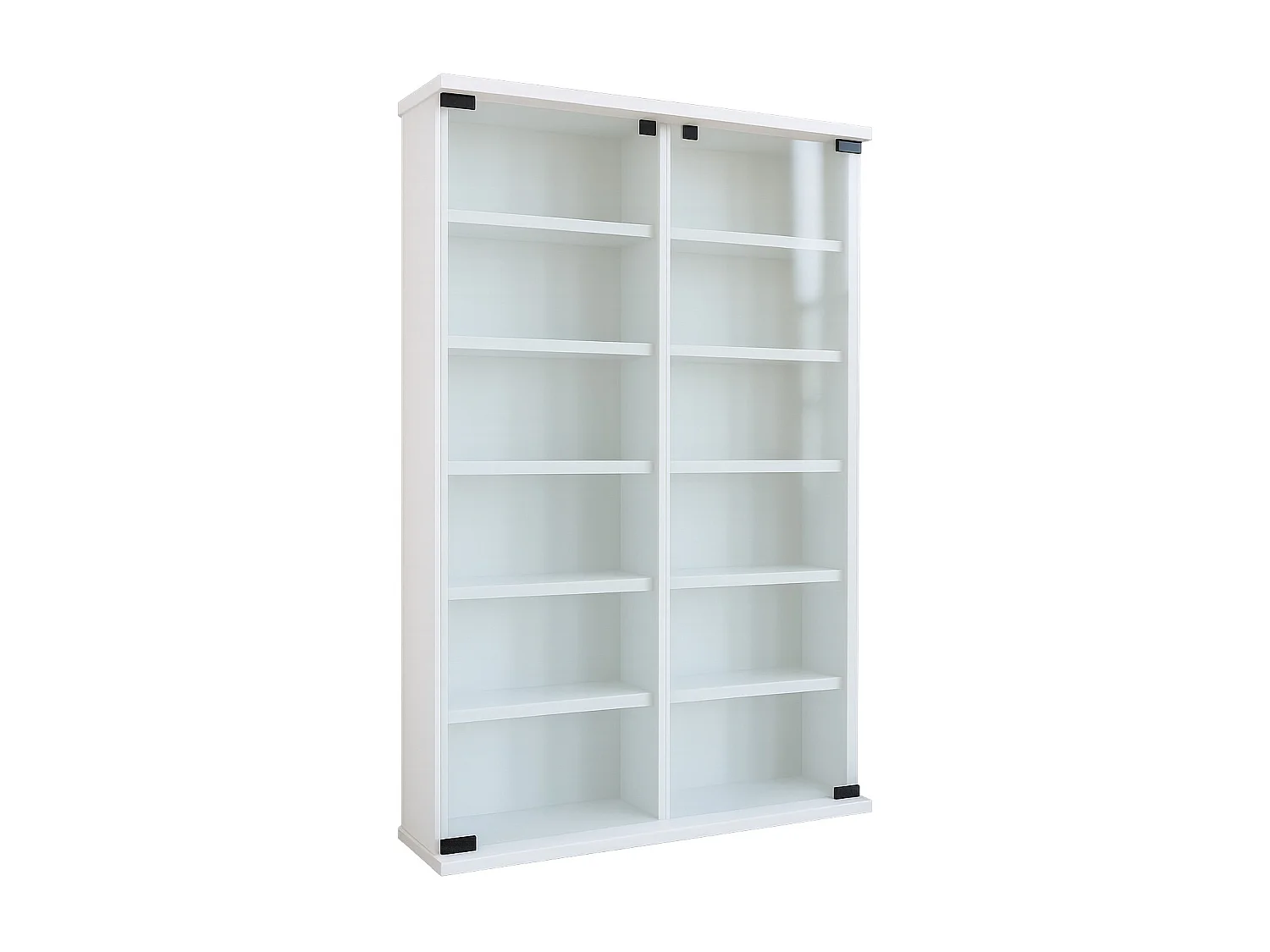 Holz CD DVD Stand Regal Schrank Roma Glastür