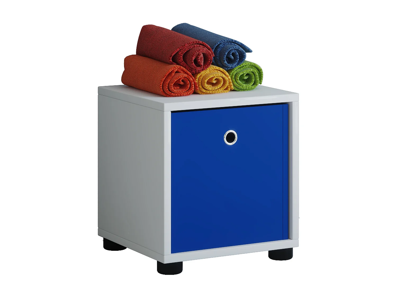 Drewniana półka wisząca Cube Benas-1