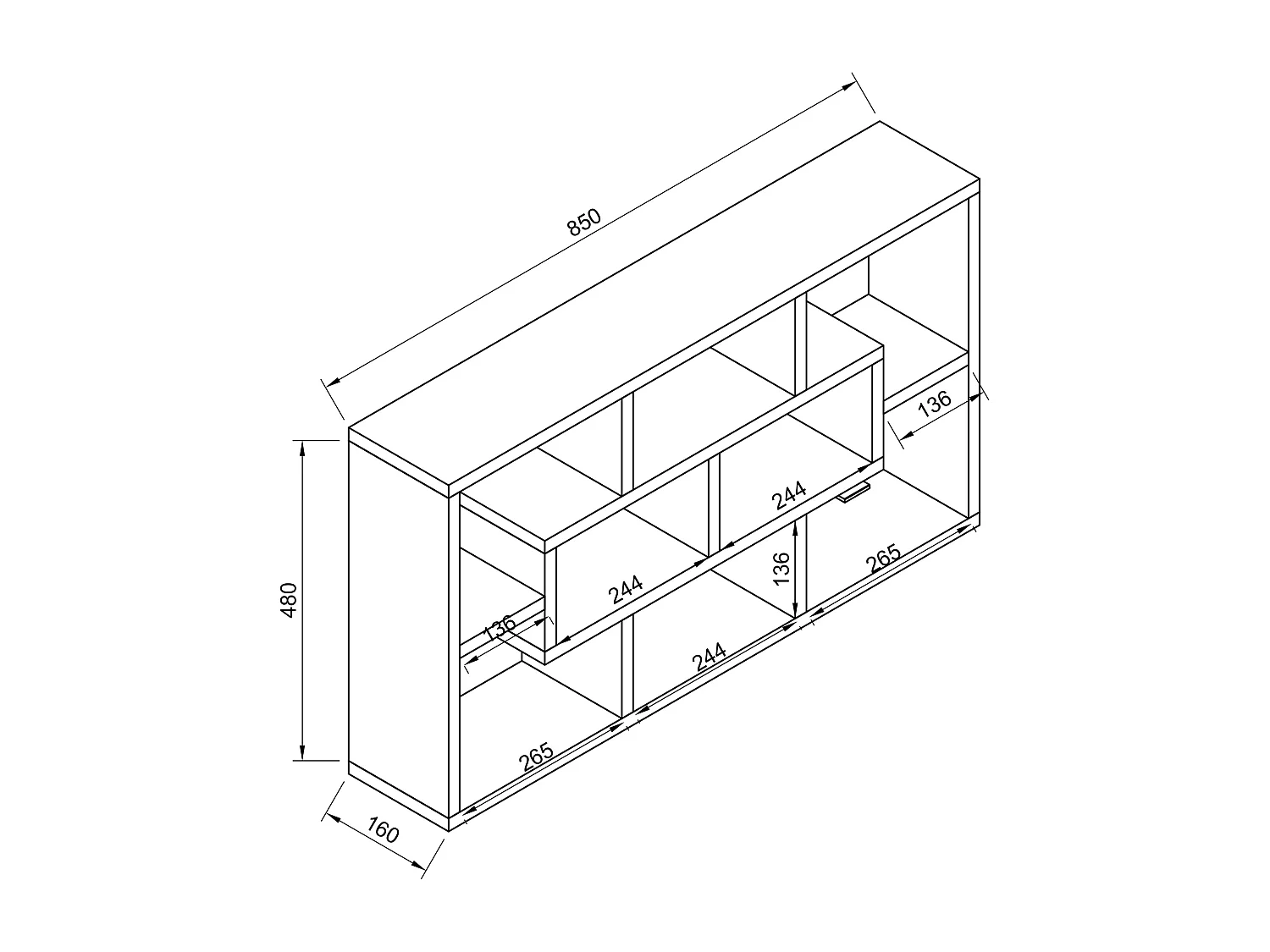 Półka ścienna Płyta ścienna Półka wisząca Opila