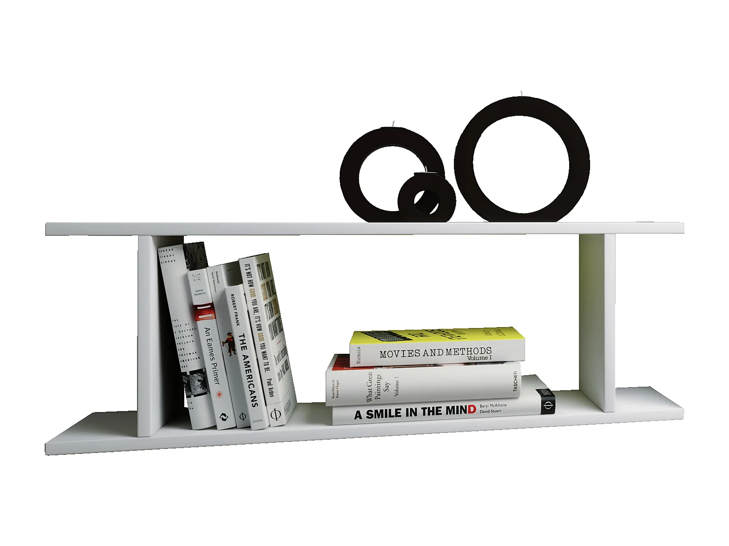 Wall Rack Sirola White H. 28 x W. 80 x D. 20 cm