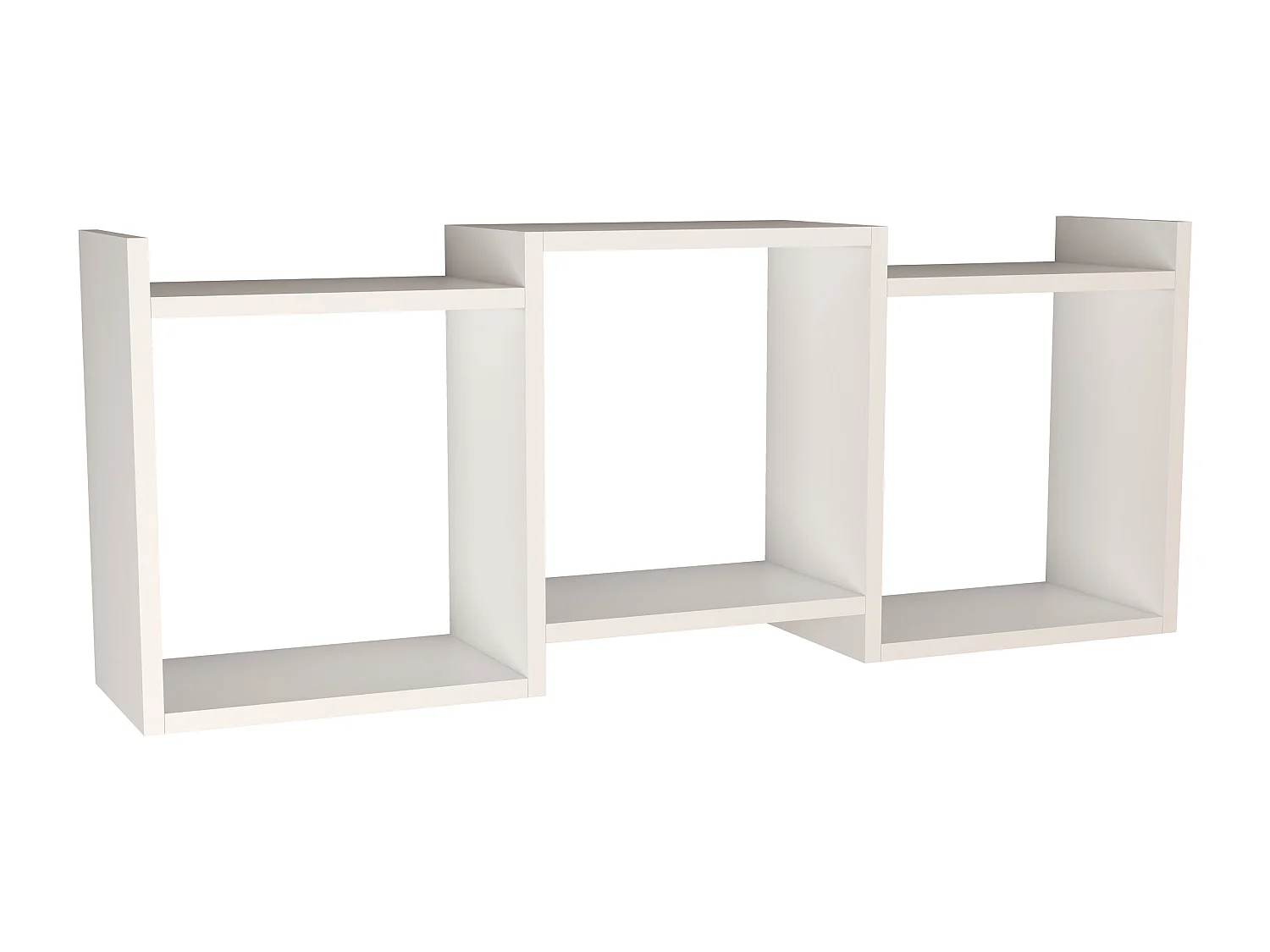 Étagère murale en bois VCM Étagère à suspendre Étagère à livres Tableau mural Deko Board Trilas (Blanc)