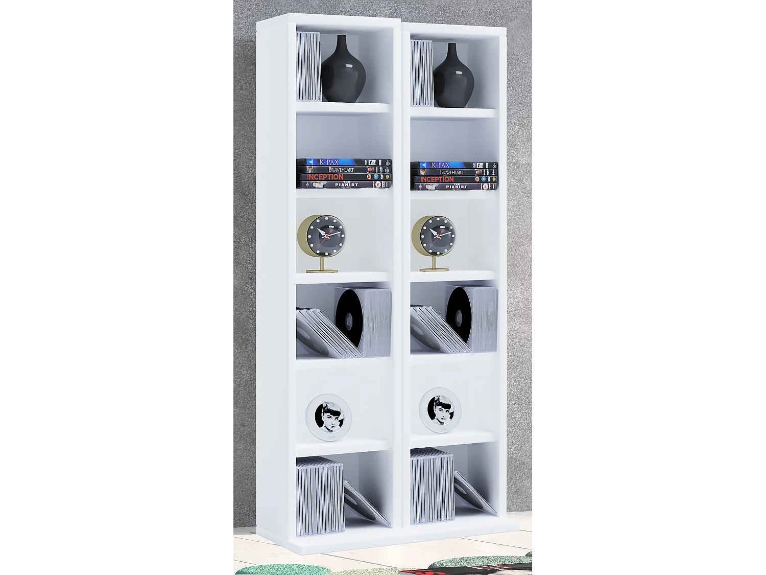 Holz CD DVD Stand Regal Schrank Ständer Milano