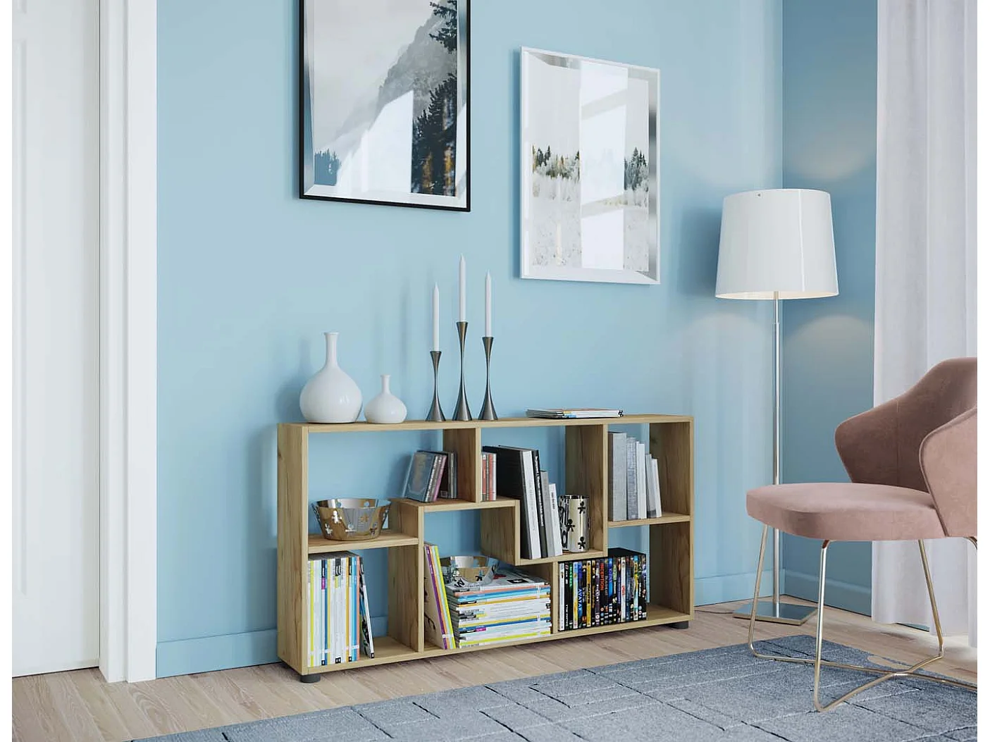 Holz Sideboard Regal Raumteiler Kommode Pintal