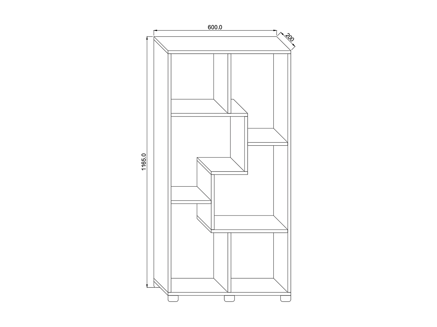 Chest of drawers & sideboards Pintal Honey oak H. 62 x W. 117 x D. 20 cm