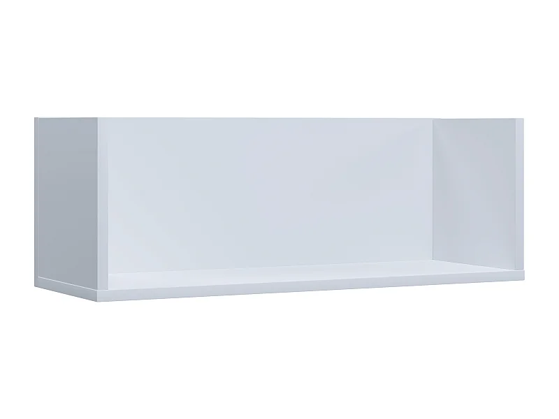 Étagère murale en bois VCM Étagère murale Étagère suspendue Étagère de bureau Étagère à dossiers Board Lona (Blanc)