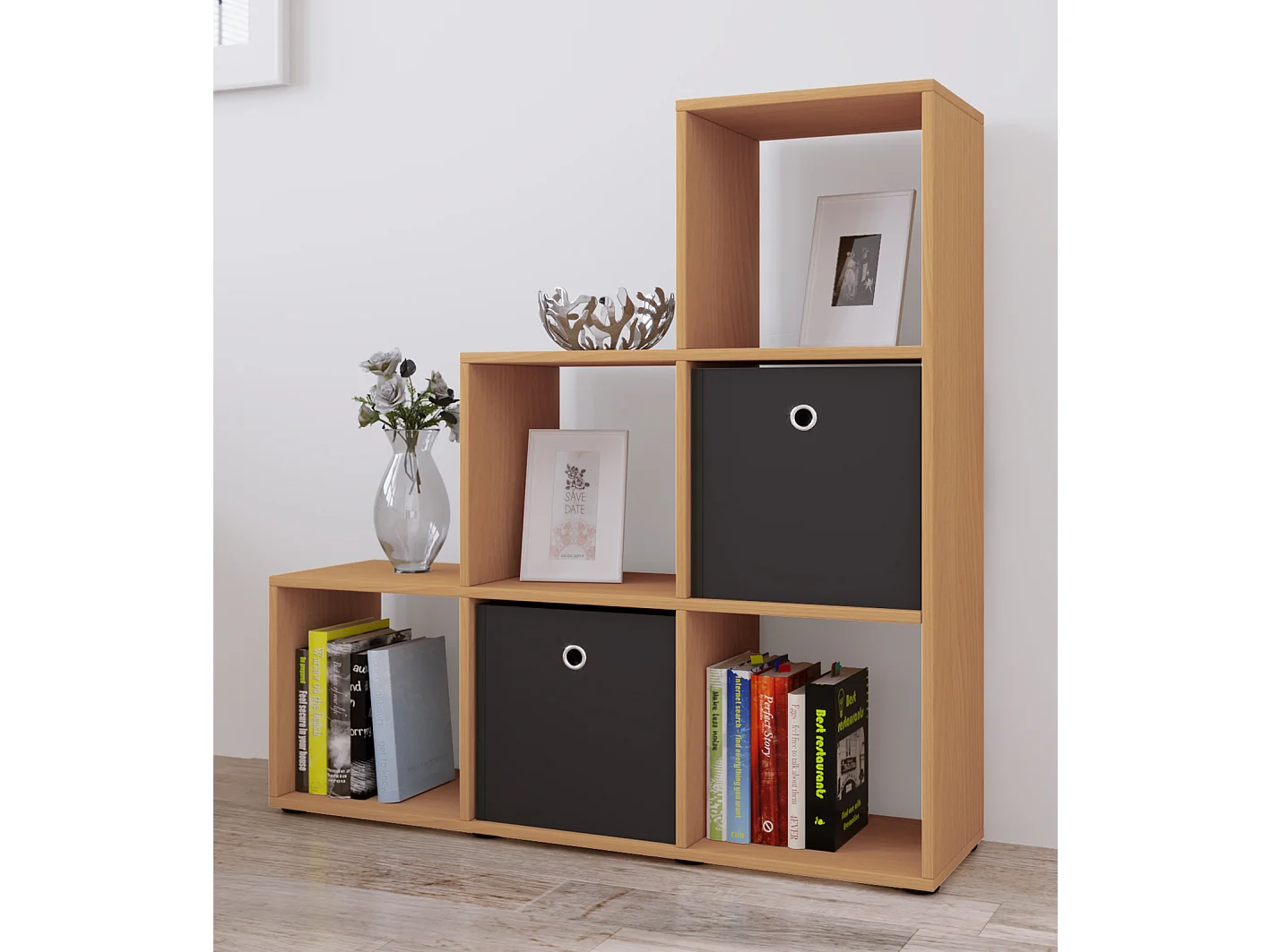 Stand Staircase Shelf 6 scomparti Nitas