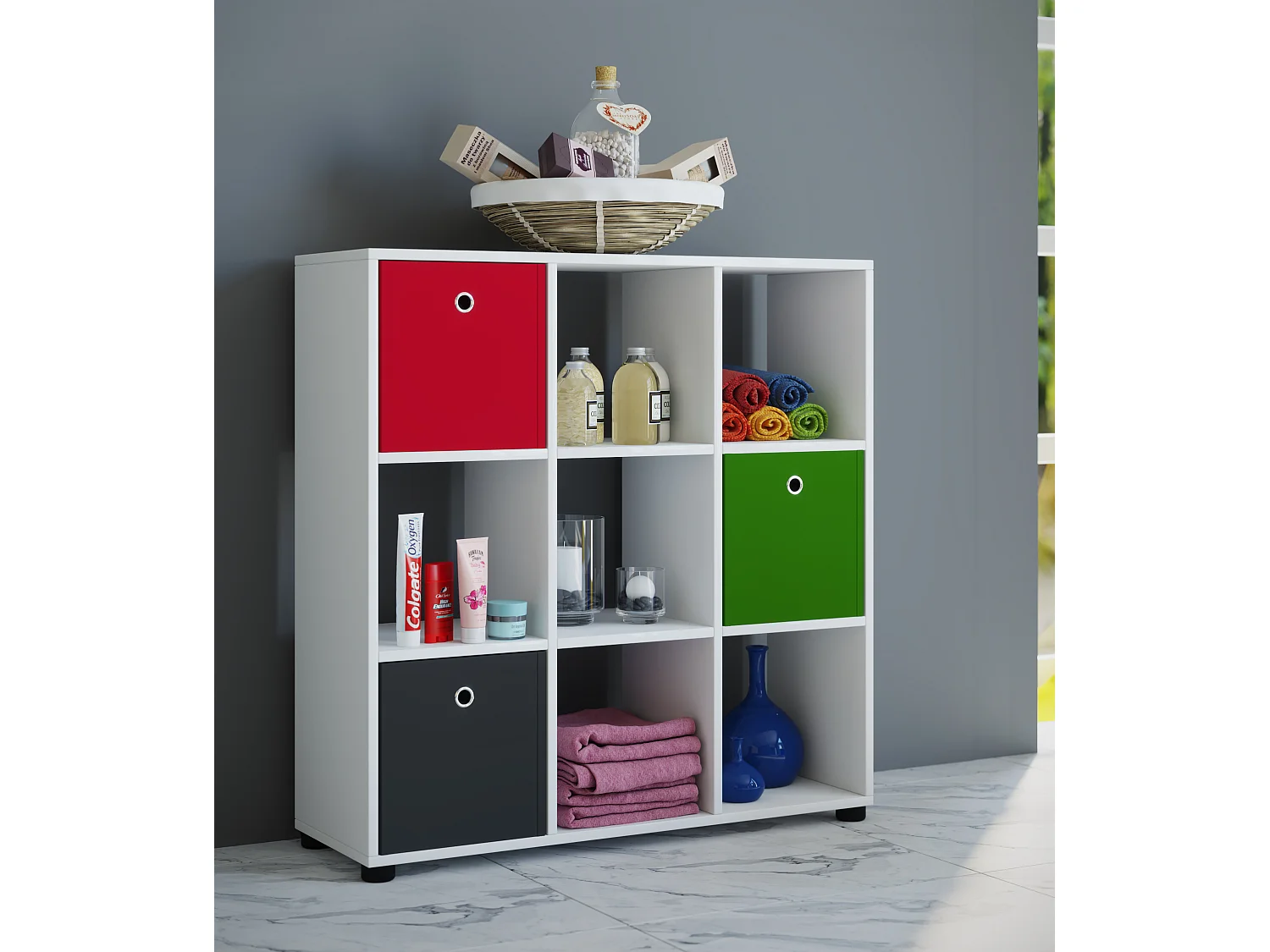 Podpórka do pokoju Stand Shelf Books Benas 3x3