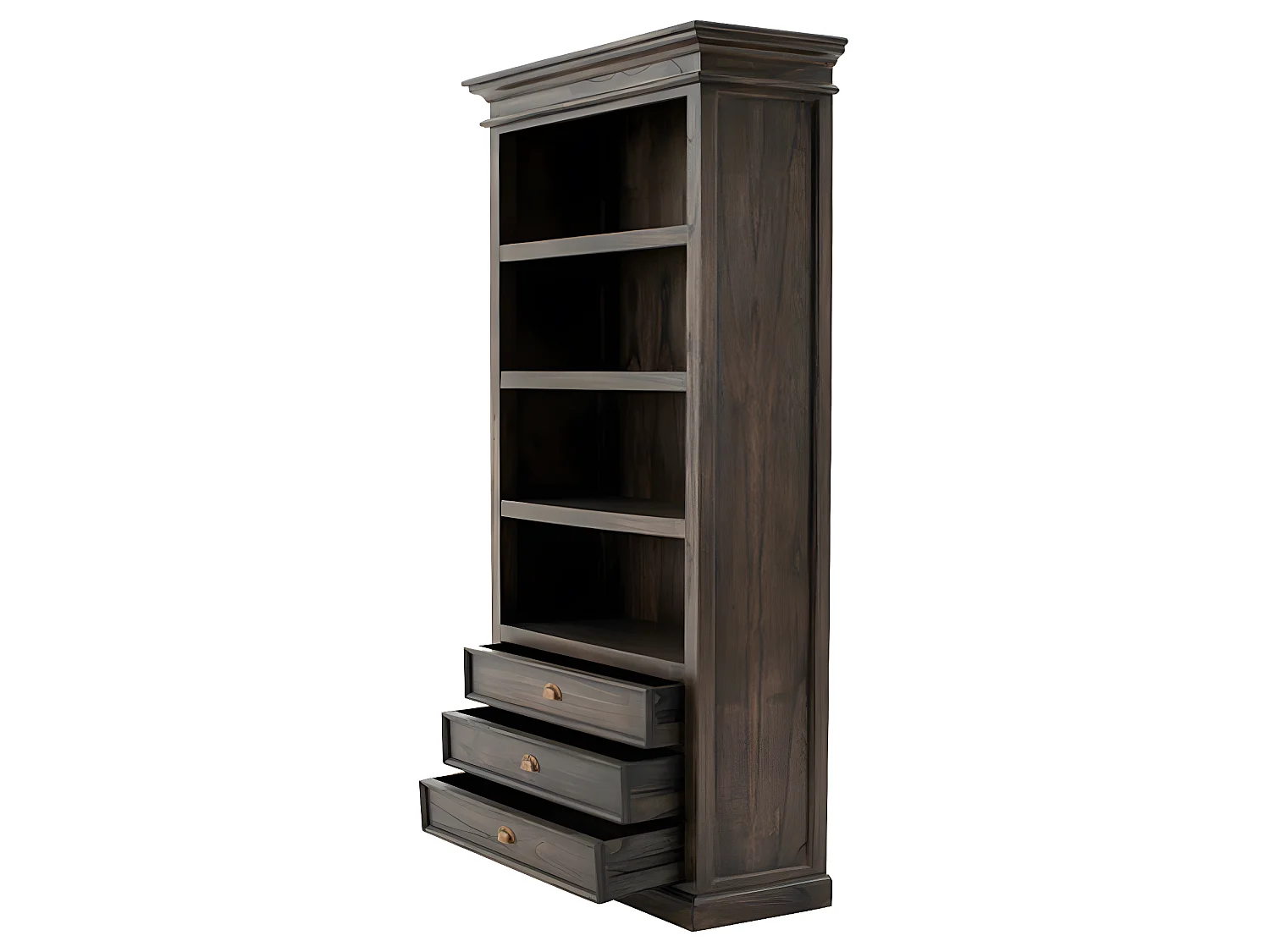 Halifax Mindi wandkast 3 lades zwarte wassing.