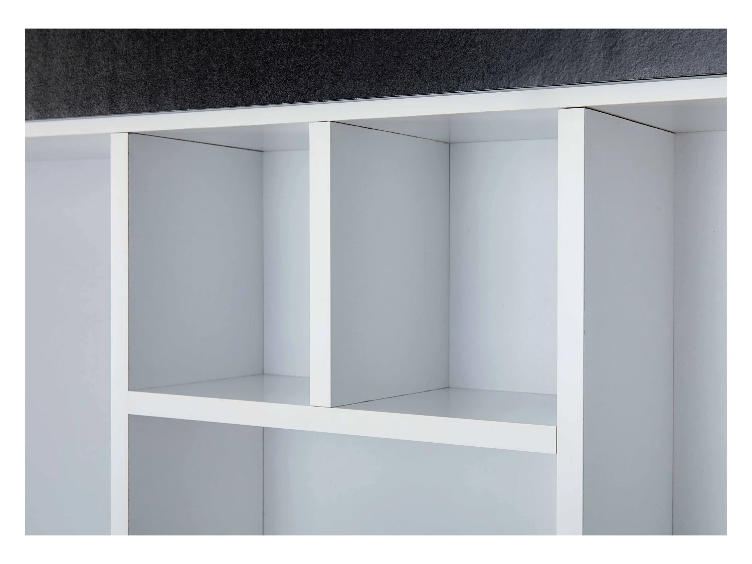 Quirs Étagère murale avec 9 espaces d'exposition, en noir et blanc.