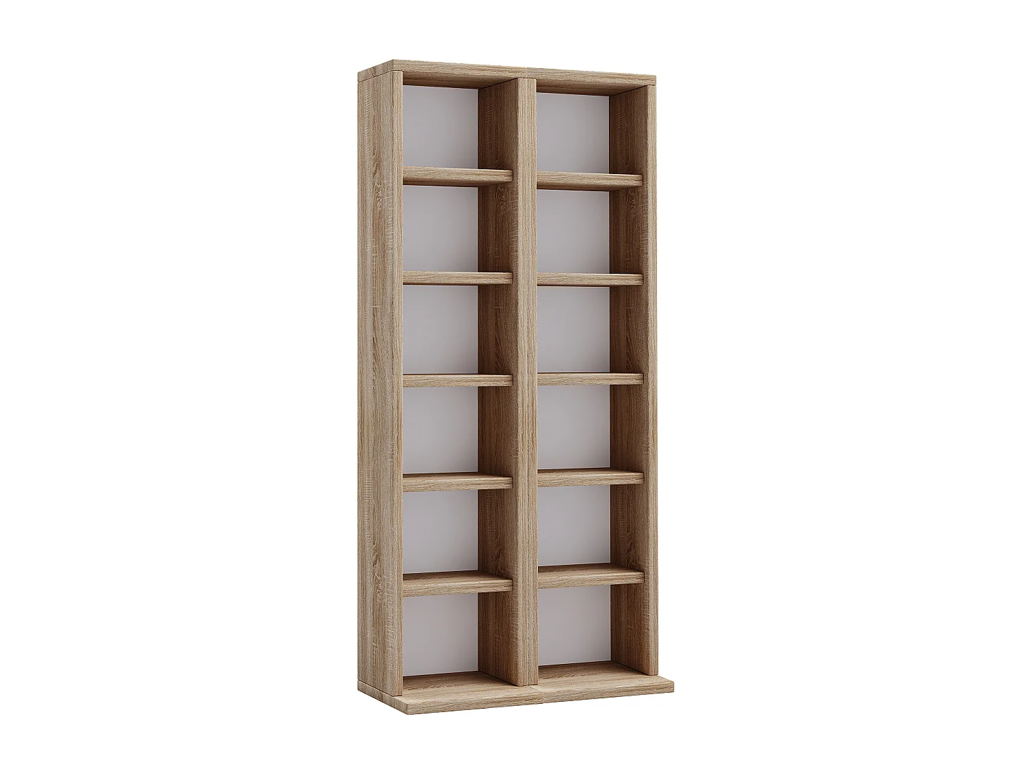 CD / DVD Media Shelf Milano Sonoma oak (Sägerau) H. 92 x W. 42 x D. 20 cm