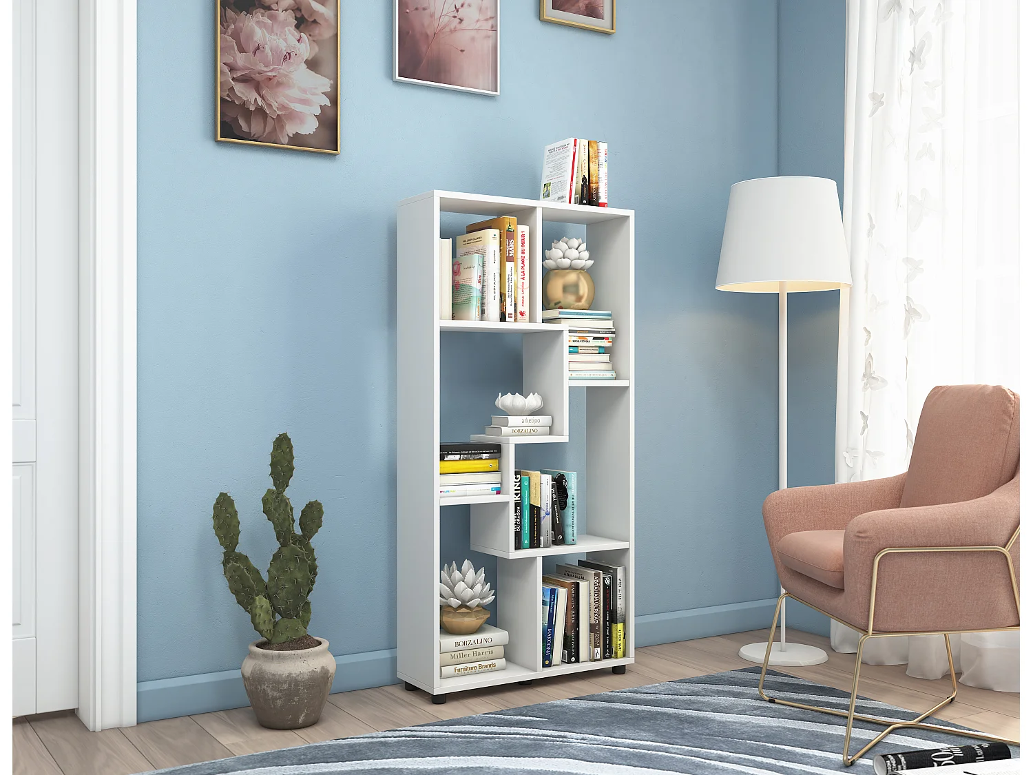 Houten plankverdeling boekenplank Blina