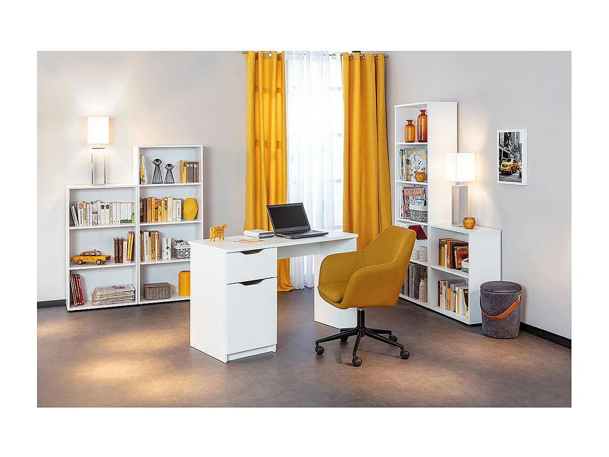 Ace Étagère 2 tablettes de rangement, blanc.