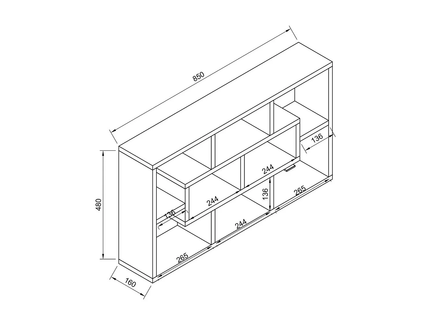 Półka ścienna Płyta ścienna Półka wisząca Opila