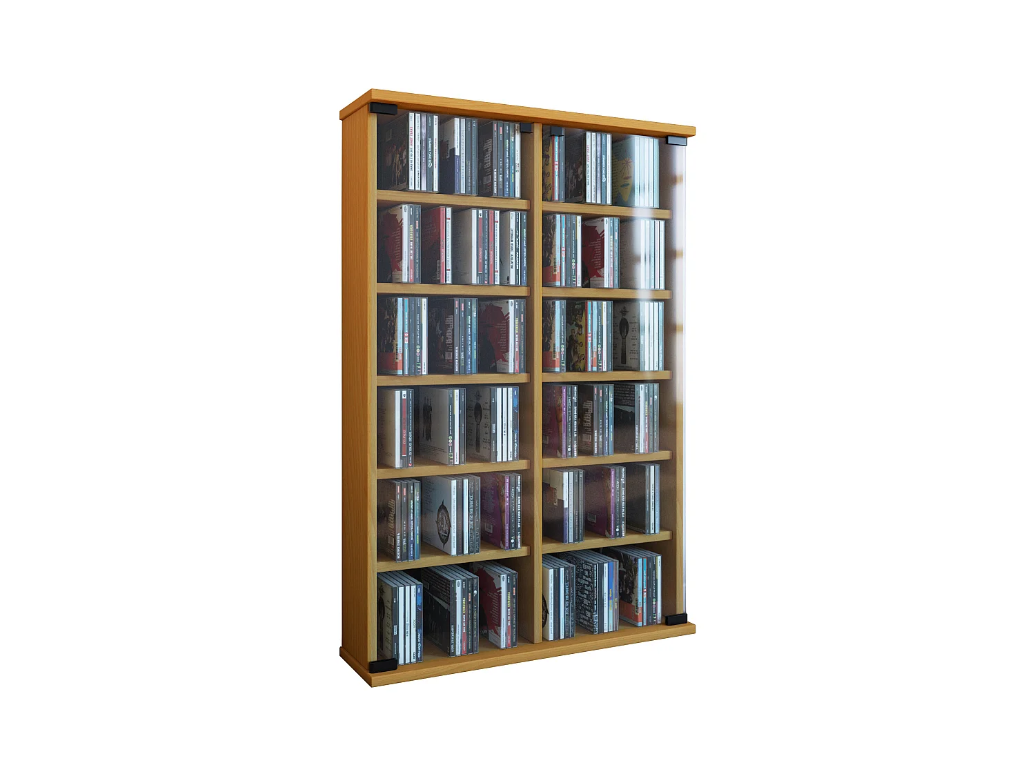 CD / DVD Media Shelf Roma Book H. 92 x W. 60 x D. 18 cm