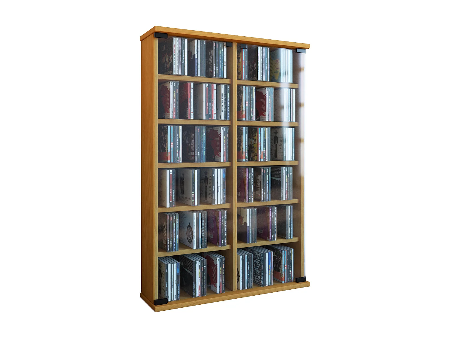 CD / DVD Media Shelf Roma Book H. 92 x W. 60 x D. 18 cm