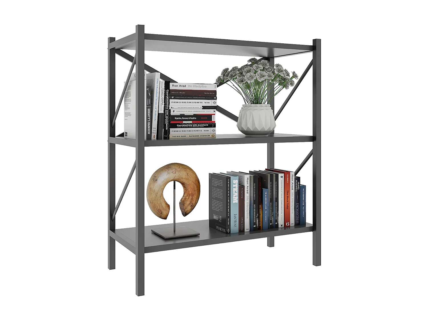 Metalen Stand Plank Boeken Insasi 2x