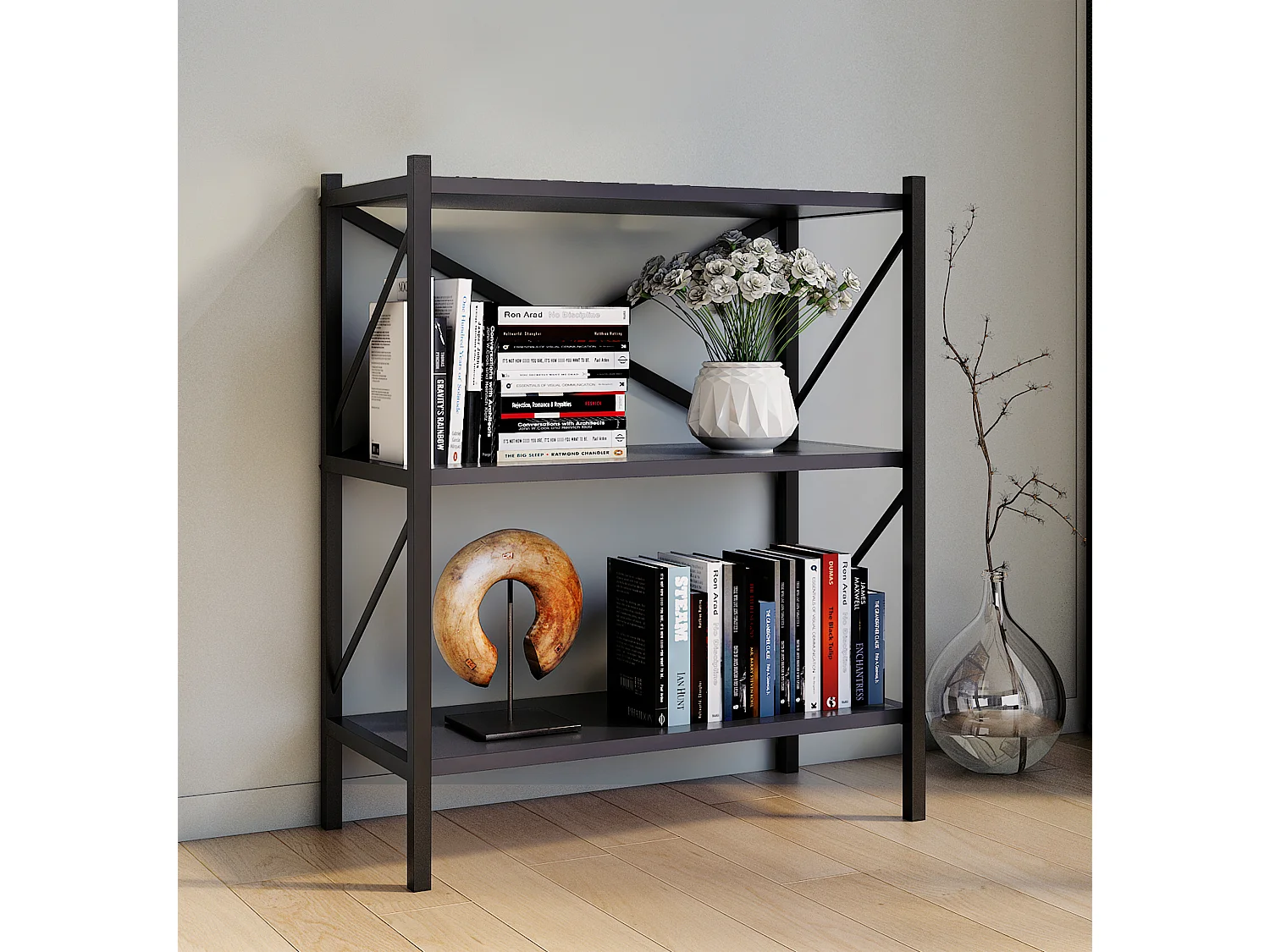 Metalen Stand Plank Boeken Insasi 2x