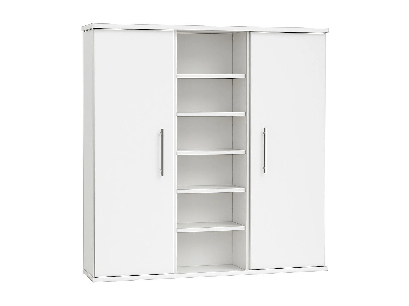 CD / DVD Media Shelf Santo White H. 92 x W. 86 x D. 18 cm
