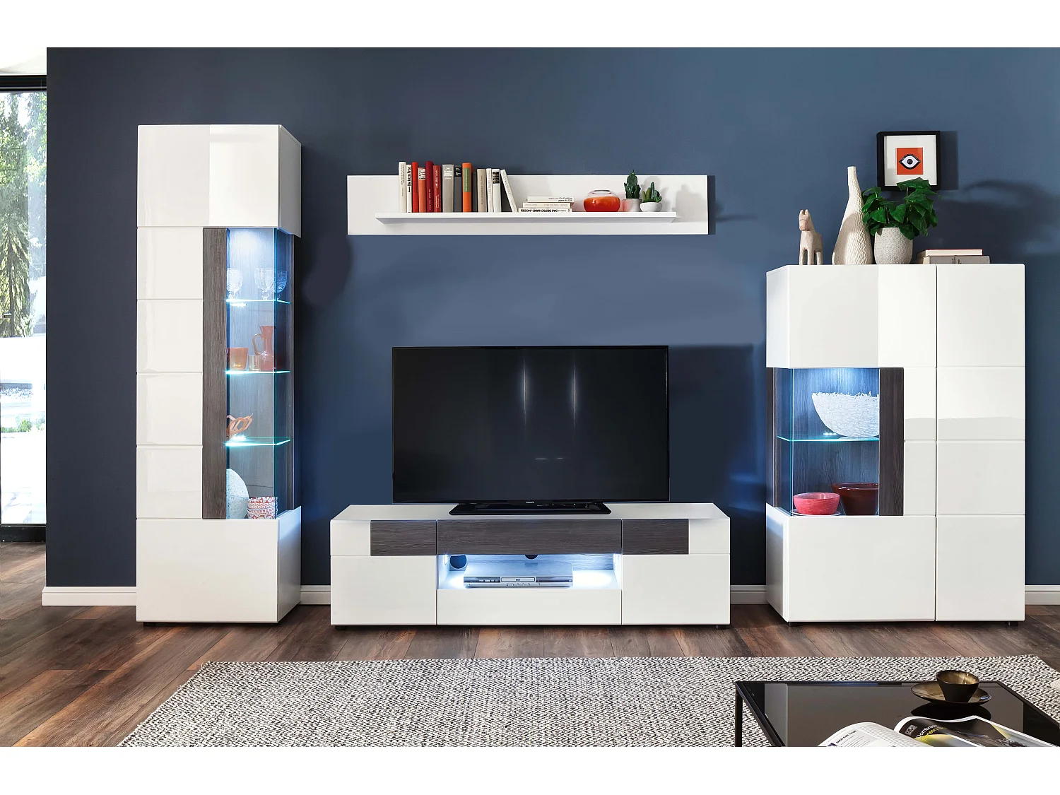 Tomar wandkast voor wandmontage, wit.