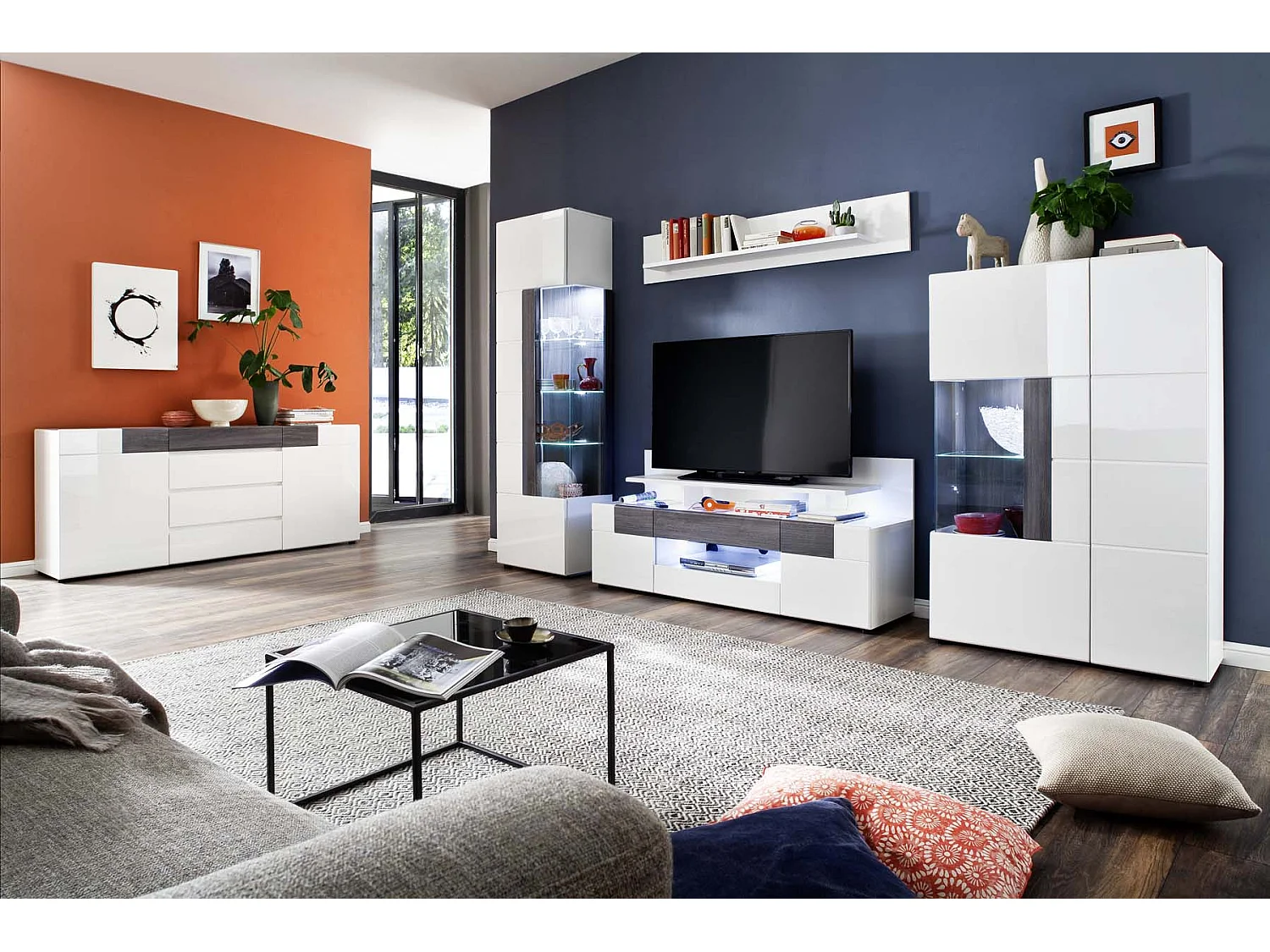 Tomar wandkast voor wandmontage, wit.