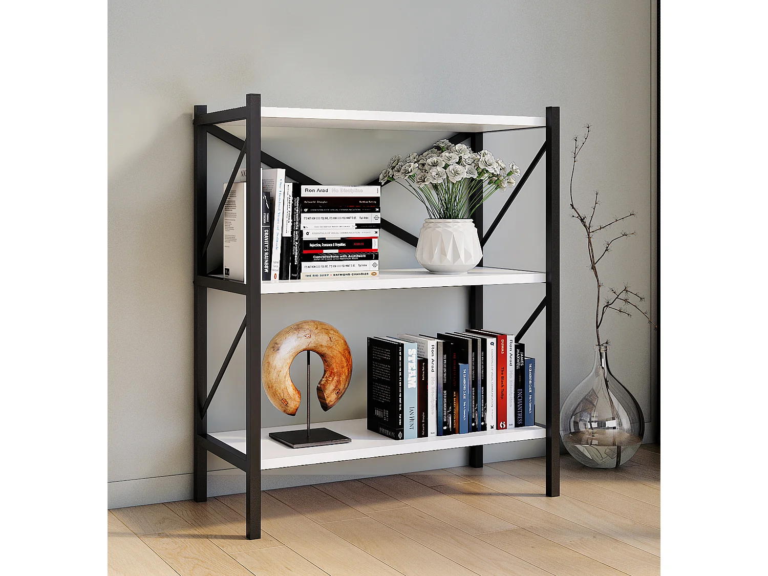 Metalen Stand Plank Boeken Insasi 2x