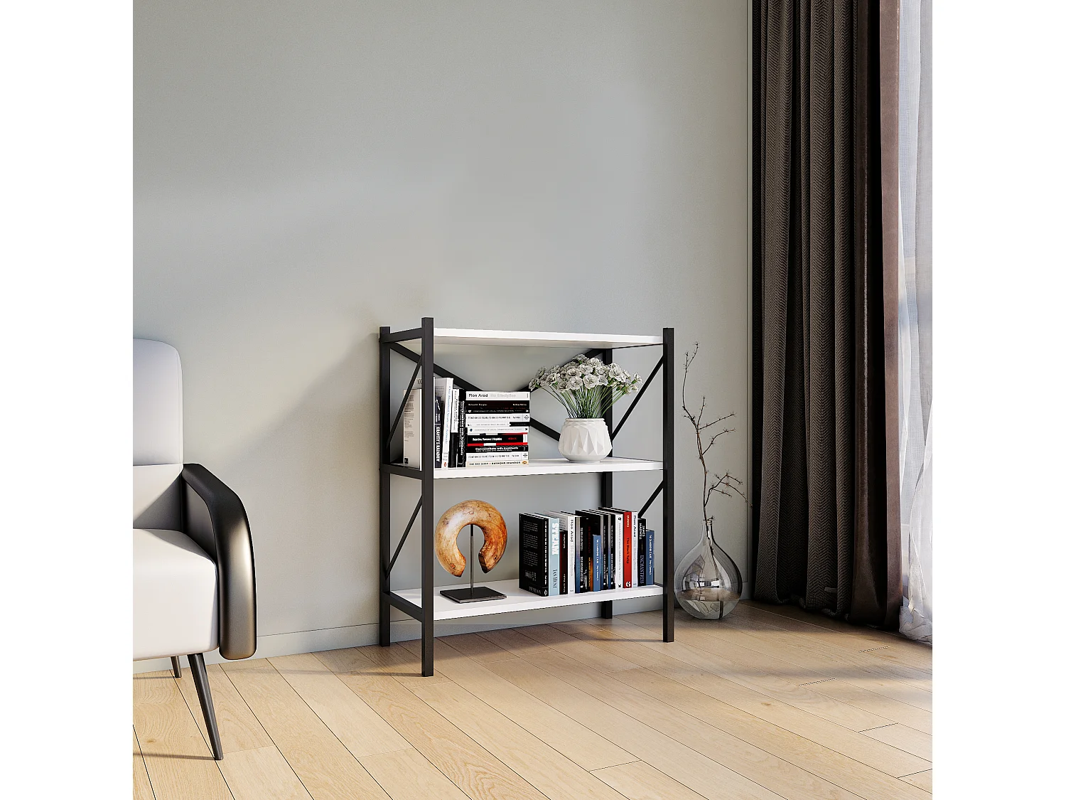 Metalen Stand Plank Boeken Insasi 2x