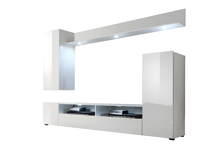 Dos Étagère, blanc, blanc brillant.