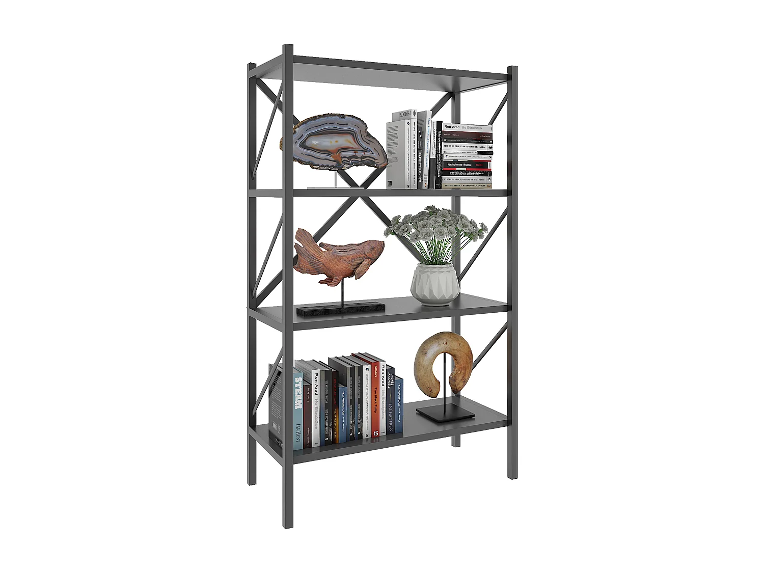 Stand Rack Insasi Anthracite H. 121x W. 66 x D. 34 cm