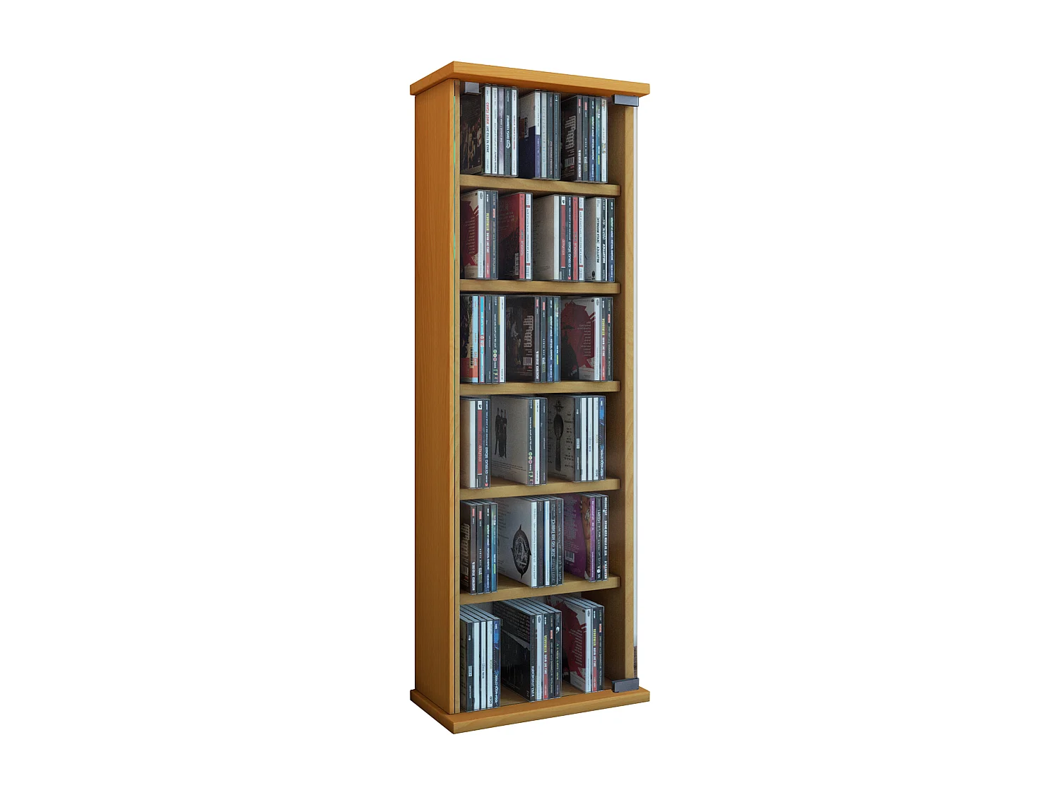 Hout CD DVD Stand Plank Vetro Glas Deur