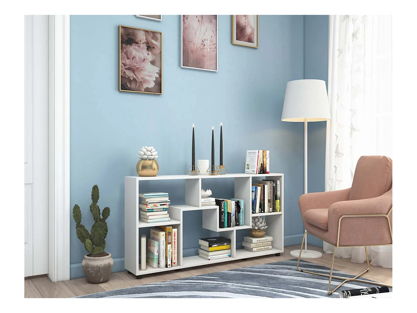 Bois Sideboard Étagère Séparation de pièce Pintal