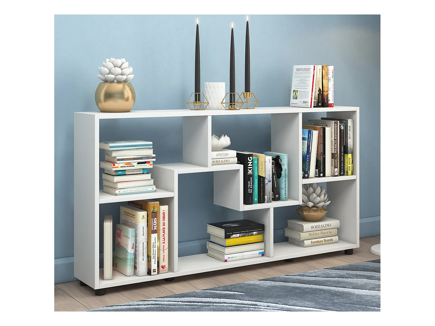 Bois Sideboard Étagère Séparation de pièce Pintal