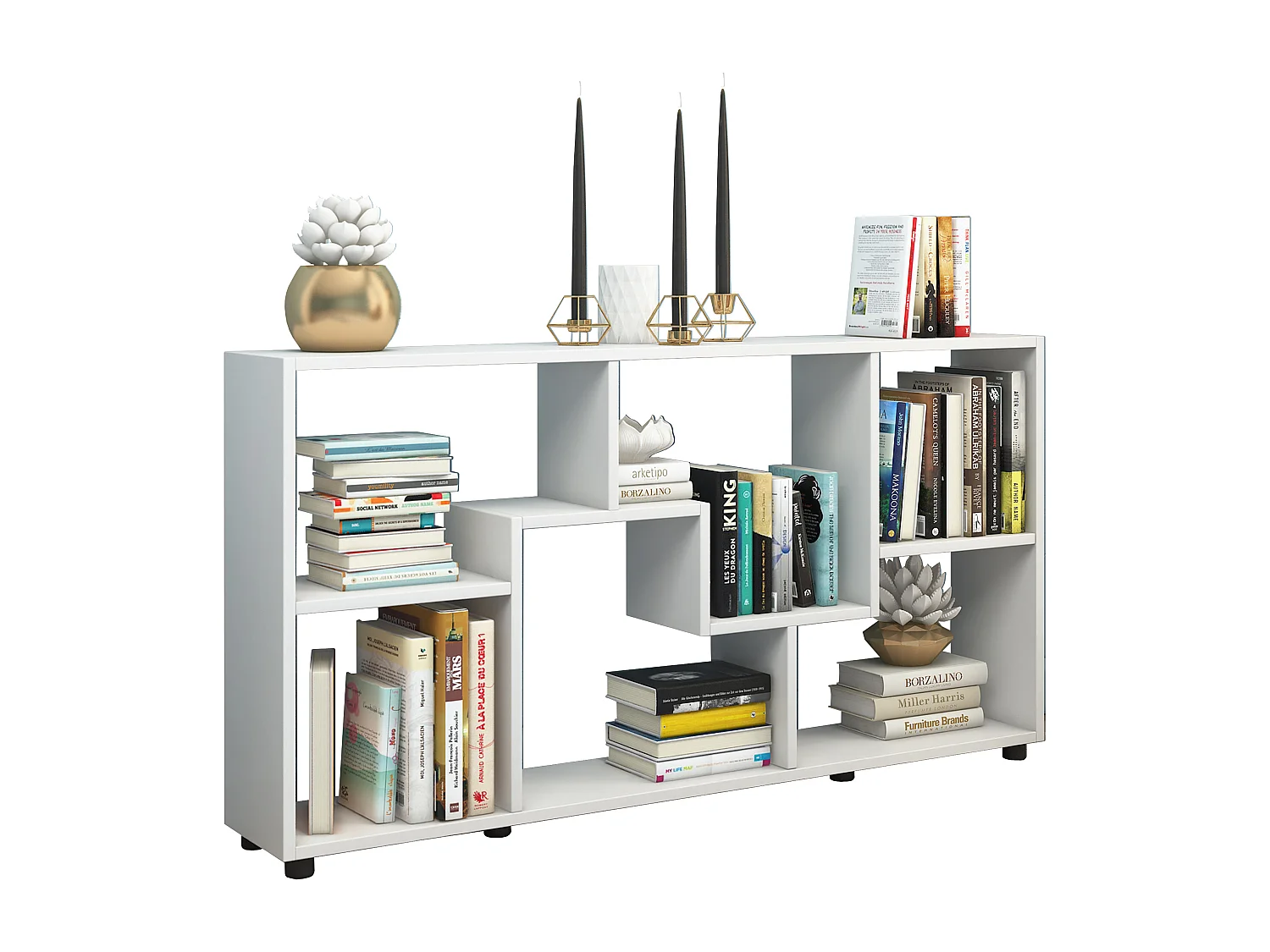 Chest of drawers & sideboards Pintal White H. 62 x W. 117 x D. 20 cm