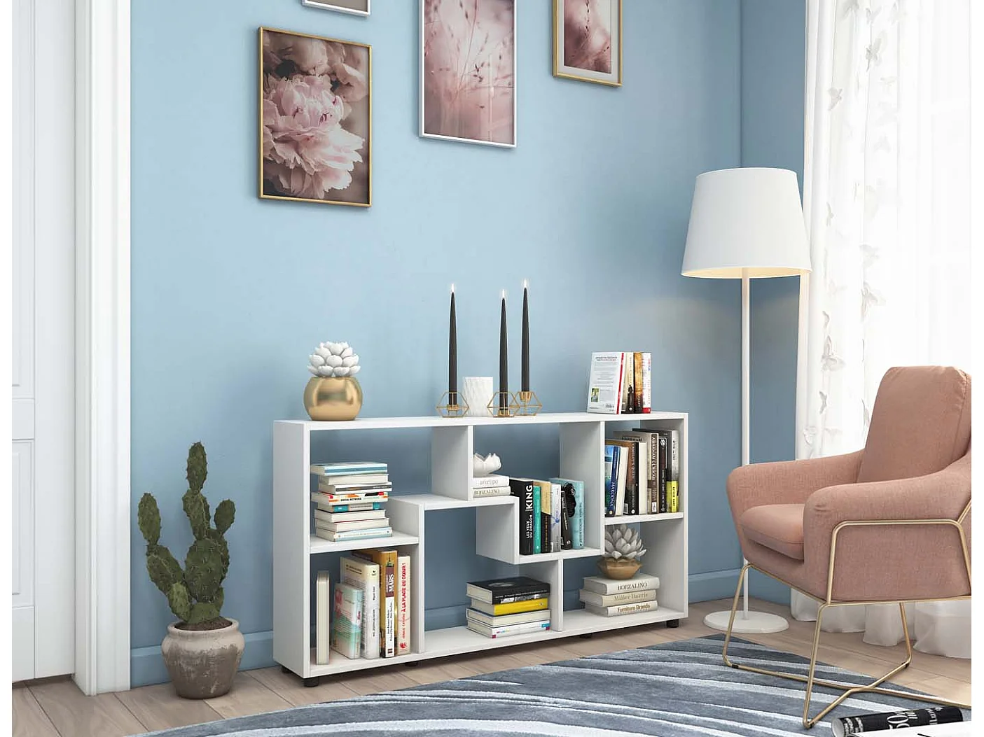 Chest of drawers & sideboards Pintal White H. 62 x W. 117 x D. 20 cm