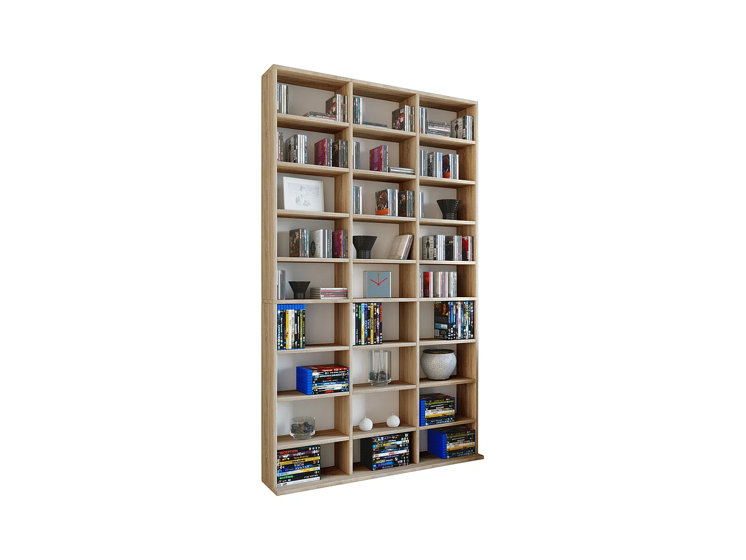 Stand Rack Megosa Sonoma oak (Sägerau) H. 181 x W. 102 x D. 23 cm