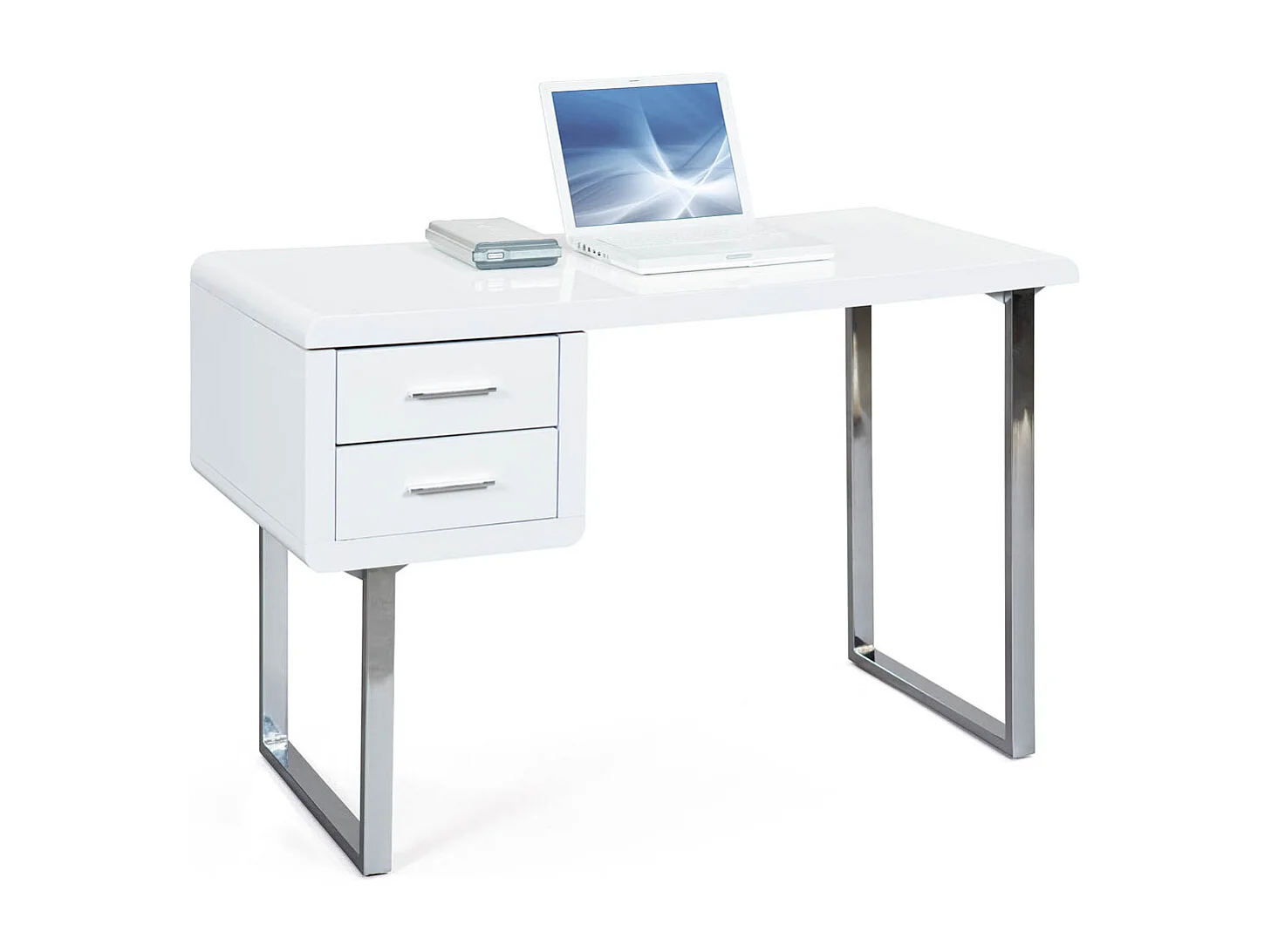 Clim bureau 2 lades wit hoogglans.