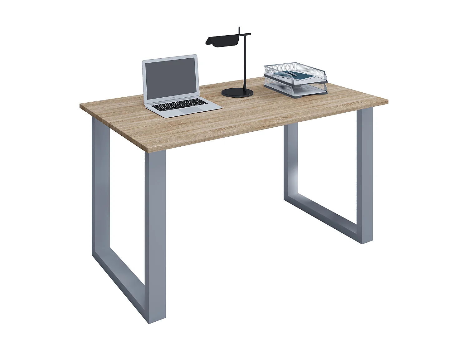 Desk Lona Silver / Sonoma oak H. 76 x W. 80 x D. 50 cm