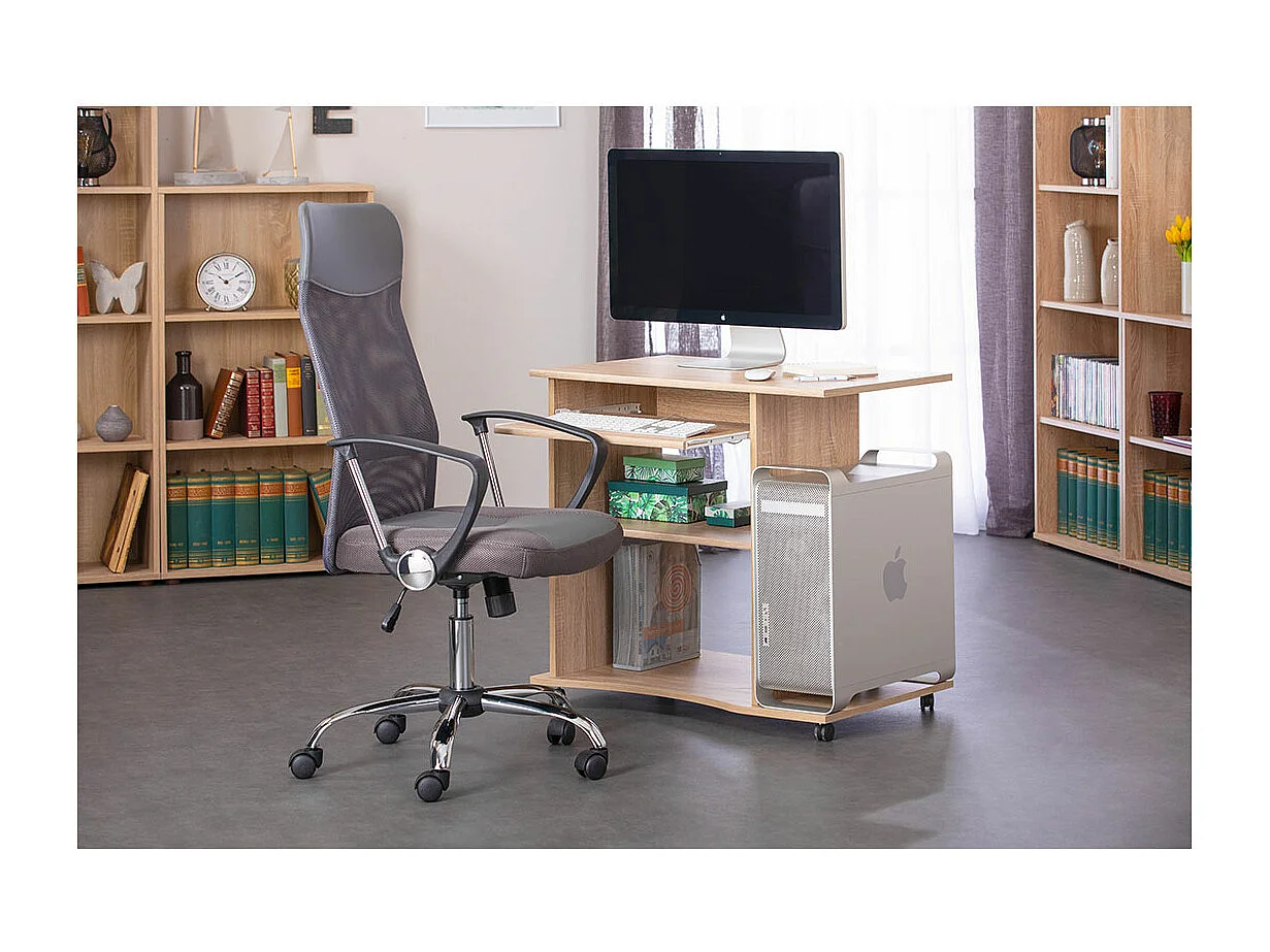 Dusa Schreibtisch 1 Ablage, 1 Tastaturauszug, Sonoma Eiche Dekor.